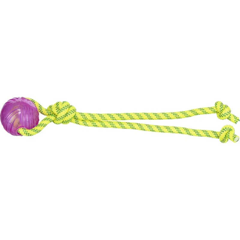 Trixie Aquatoy jouet de traction flottant en corde polyester jaune / vert 40 cm